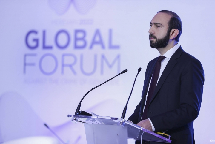 Глава МИД РА выступил на IV Глобальном форуме «Против преступления геноцида» в Ереване