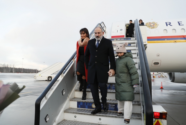 Пашинян прибыл в РФ для участия в саммите СНГ