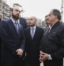 Мирзоян посетил пострадавшие от землетрясения районы Сирии