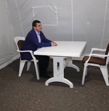 Президент Арцаха присоединился к сидячей акции протеста в Степанакерте