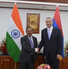 Секретарь СБ Армении провел встречу с советником премьер-министра Индии в Дели