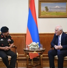 Состоялся визит командующего Колледжем национальной обороны Индии в Армению