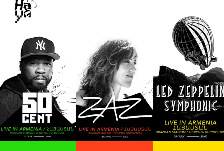 HAYA ANNUAL MUSIC FESTIVAL BRINGS 50CENT, ZAZ, AND LED ZEPPELIN ORCHESTRA TO ARMENIA