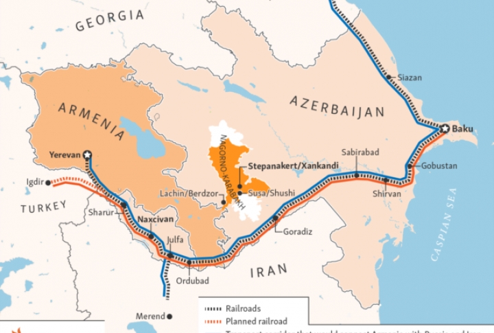 Why is the border with Armenia important for Iran?