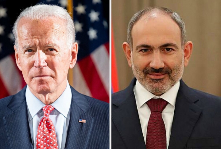 US president vows support to Armenia in his message to Pashinyan