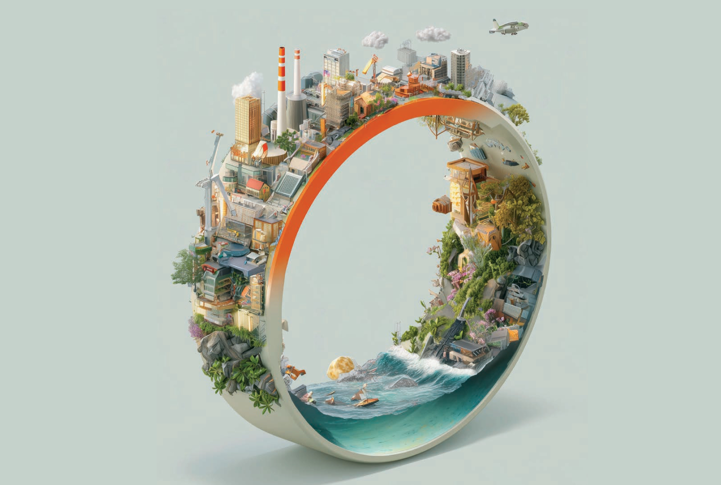 The Linear Past, the Circular Future