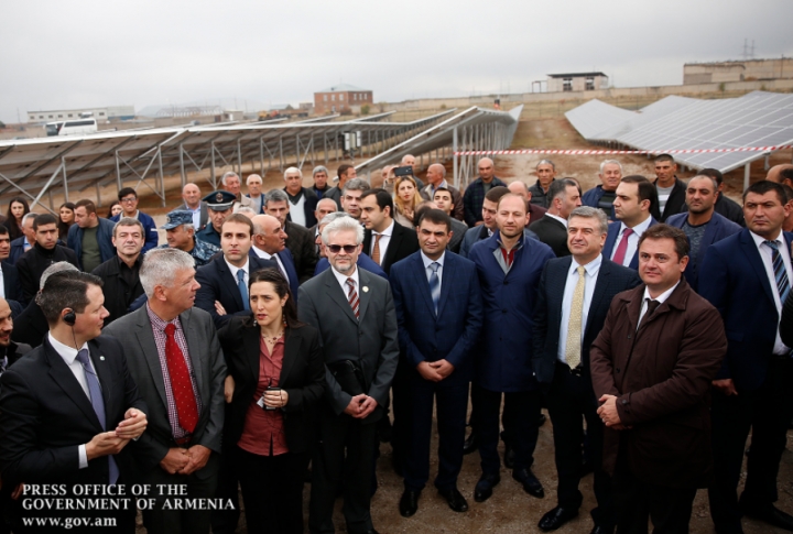 Armenia opened its largest solar power station